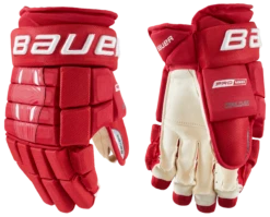 Bauer Pro Series Senior Hockey Gloves -Bauer 1058642 RED