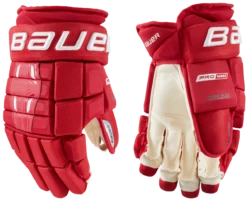Bauer Pro Series Intermediate Hockey Gloves -Bauer 1058642 RED 63aea243 b6c8 416f 9943 a3a481e6c7e5