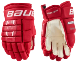 Bauer Pro Series Junior Hockey Gloves -Bauer 1058651 RED