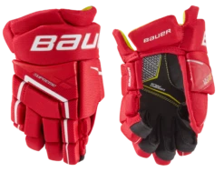 Bauer Supreme Ultrasonic Youth Hockey Gloves -Bauer 1058655 RED