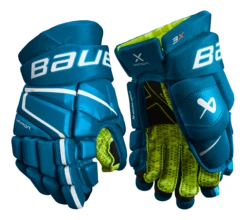 Bauer Vapor 3X Junior Hockey Gloves -Bauer 3X JR FRONT BLU1