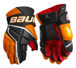 Bauer Vapor 3X Intermediate Hockey Gloves -Bauer 3X SR FRONT BKO2 4e48049e 817e 48ce ac51 dfca4a10759a
