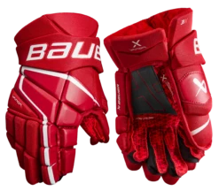 Bauer Vapor 3X Intermediate Hockey Gloves -Bauer 3X SR FRONT RED2 aad738a5 bcda 41b8 b600 e08de21139e5