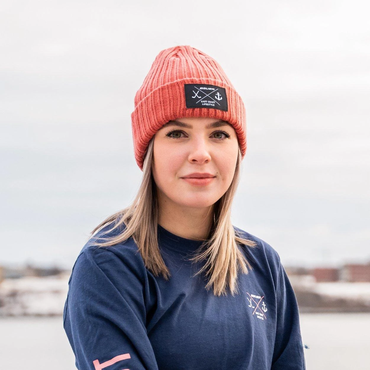 Bauer X East Coast Lifestyle Rib Patch Beanie 7 Bauer X East Coast Lifestyle Rib Patch Beanie - Image 5