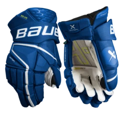 Bauer Vapor Hyperlite Intermediate Hockey Gloves -Bauer HYPERLITE SR FRONT BLU2 1 9e048e57 e559 474a a071 d6cdefdeb727